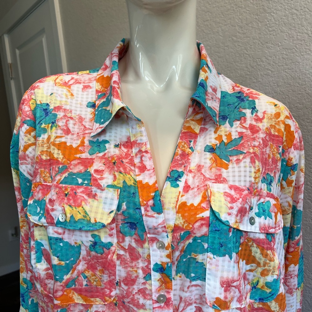 Kim Rogers Multicolor Floral Blouse - Picture 2 of 3